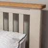 Portland Oak & Stone Painted Bed - 3ft (90cm) Single Bed