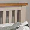 Portland Oak & Stone Painted Bed - 3ft (90cm) Single Bed