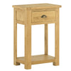 Portland Oak 1 Drawer Console Table