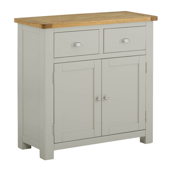 Portland Oak & Stone Painted 2 Door 2 Drawer Sideboard