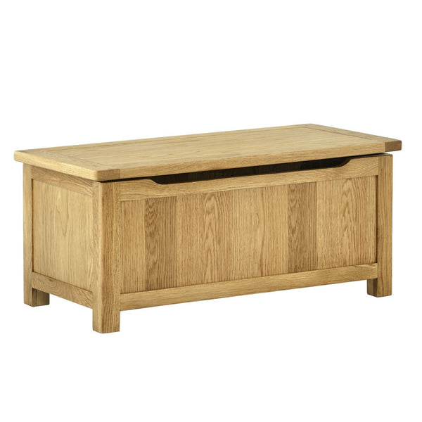 Portland Oak Blanket Box