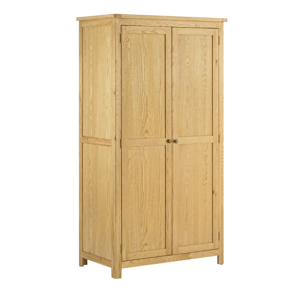 Portland Oak 2 Door Wardrobe