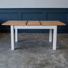 Portland Oak & Stone Painted Extending Dining Table