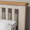 Portland Oak & Stone Painted Bed - 4ft6