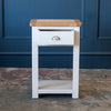 Portland Oak & Stone Painted 1 Drawer Console Table