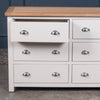 Portland Oak 6 Drawer Wide Chest