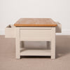 Portland Oak & Stone Painted 2 Drawer Coffee Table