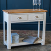 Portland Oak 2 Drawer Console Table