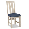 Portland Oak & Stone Painted Dining Chair with Padded Seat