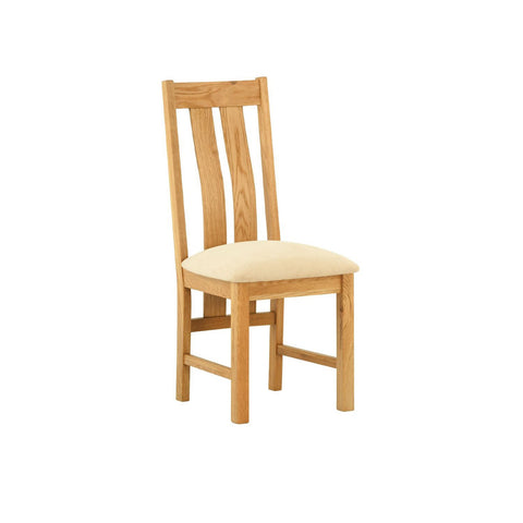 Portland Oak Dining Chair with Padded Seat