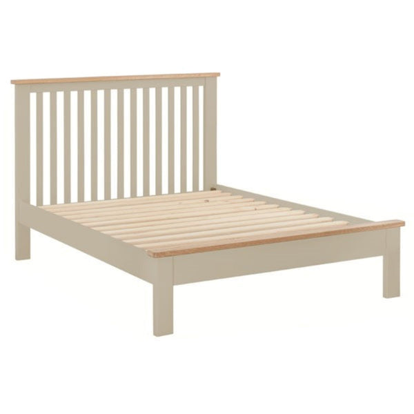 Portland Oak & Pebble Painted Bed - 3ft (90cm) Single Bed