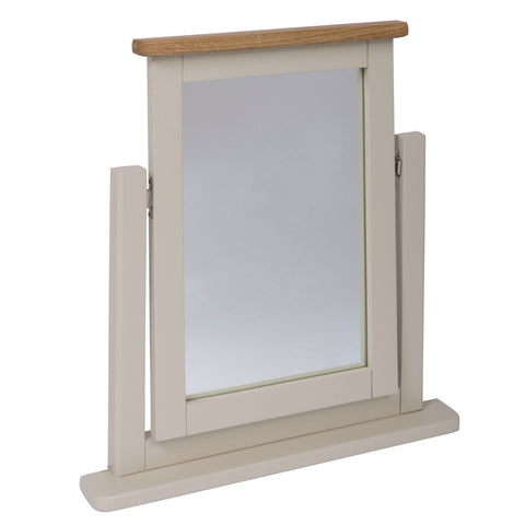 Portland Oak & Stone Painted Dressing Table Mirror