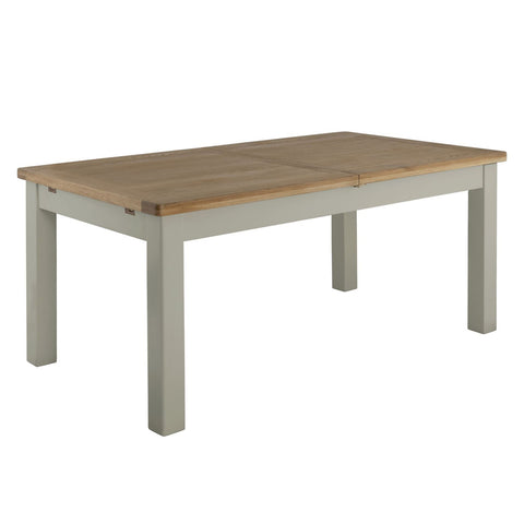 Portland Oak & Stone Painted Extending Dining Table