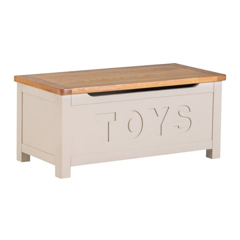 Portland Oak & Stone Painted Toy Box