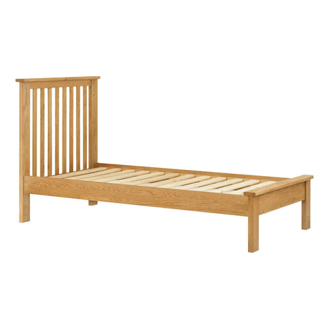 Portland Oak Bed - 3ft (90cm) Single Bed