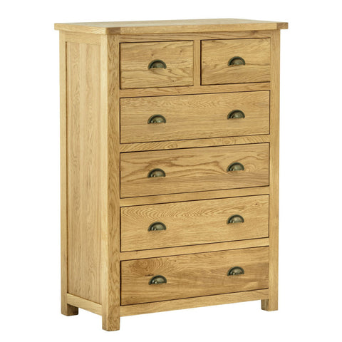 Portland Oak 2+4 Chest of Drawers