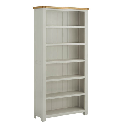 Portland Oak & Stone Painted Large Bookcase