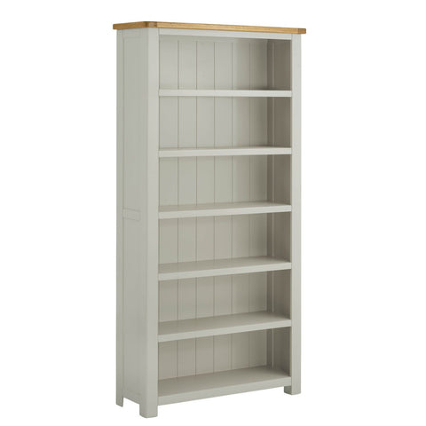 Portland Oak & Stone Painted Large Bookcase