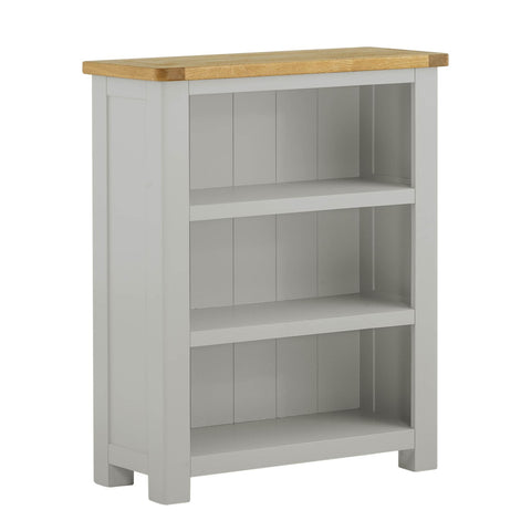 Portland Oak & Stone Painted Small Bookcase