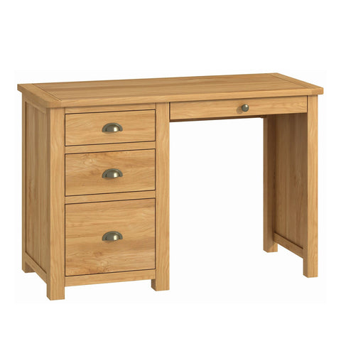 Portland Oak - Single Pedestal Desk